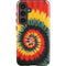 Liquid Blue Tie Dye - Rasta Spiral Galaxy S25 Impact Case